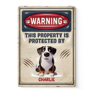 Property Of My Cute Taskmaster - Dog Personalized Custom 3D Inflated Effect Printed Home Decor Metal Sign - House Warming Gift For Pet Owners, Pet Lovers