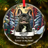 Custom Photo You Were More Than A Pet, You Were Family - Memorial Personalized Custom Circle Glass Ornament - Sympathy Gift, Christmas Gift For Pet Owners, Pet Lovers