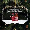 Christmas Magic Is In The Air - Bestie Personalized Custom Ornament - Acrylic Benelux Shaped - Christmas Gift For Best Friends, BFF, Sisters