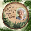 Custom Photo Your Spirit Lives On In Our Hearts - Memorial Personalized Custom Ornament - Wood Custom Shaped - Sympathy Gift, Christmas Gift For Family Members