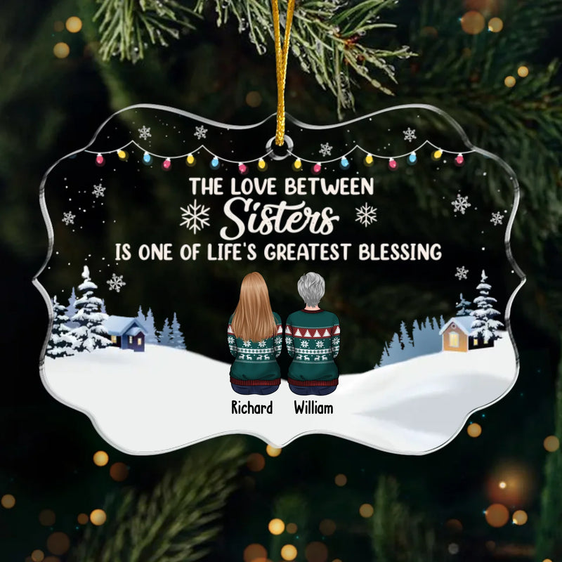 Unwrapping Presents And Creating Memories With My Amazing Siblings - Family Personalized Custom Ornament - Acrylic Custom Shaped - Christmas Gift For Family Members, Siblings, Brothers, Sisters