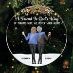 Make It A December To Remember - Bestie Personalized Custom Ornament - Acrylic Custom Shaped - Christmas Gift For Best Friends, BFF, Sisters