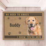 Custom Photo Home Decor Decorative Mat - Personalized Birthday Gifts For Dog Cat Lovers, Dog Dad And Mom, Cat Owners - Wipe Your Paws, Hooman