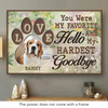 Custom Photo Leaving Pawprints On Our Hearts  - Memorial Personalized Custom Horizontal Poster - Sympathy Gift For Pet Owners, Pet Lovers