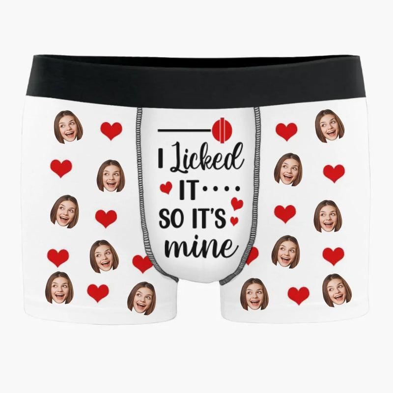 Custom Photo I'm Nuts About You - Couple Personalized Custom Boxer Briefs, Men's Boxers - Gift For Husband Wife, Anniversary