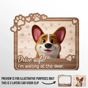 We're Watching You - Dog & Cat Personalized Custom Car Visor Clip - Gift For Pet Owners, Pet Lovers