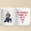 Two Hearts In Love Need No Words - Couple Personalized Custom Mug - Gift For Husband Wife, Anniversary