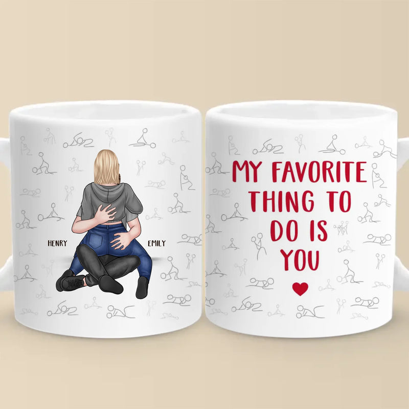 Two Hearts In Love Need No Words - Couple Personalized Custom Mug - Gift For Husband Wife, Anniversary