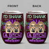 Your Vibe Attracts Your Tribe - Bestie Personalized Custom Wine Tumbler - Christmas Gift For Best Friends, BFF, Sisters