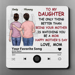 A Sweet Way To Remind Her How Strong She Is - Family Personalized Custom Music Fridge Magnet That Can Play Songs - Mother's Day Gift For Mom, Daughter