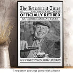 Custom Photo No More Monday Blues - Personalized Custom Vertical Poster - Appreciation, Retirement Gift For Coworkers, Work Friends, Colleagues, Family Members