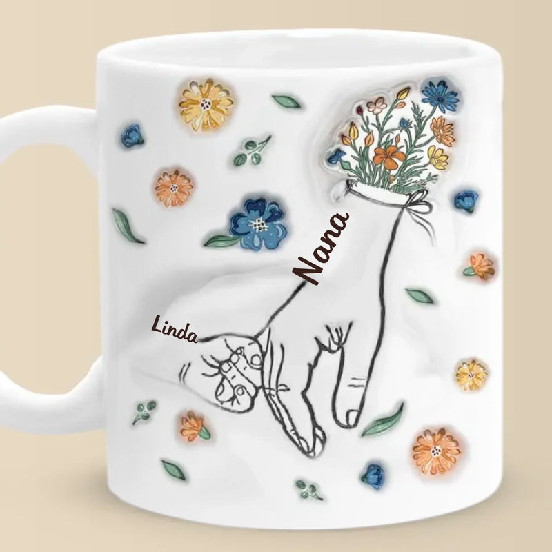 We Are Born Of Love - Family Personalized Custom 3D Inflated Effect Printed Mug - Gift For Mom, Grandma