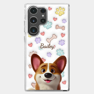 Four Paws, One Heart - Dog Personalized Custom 3D Inflated Effect Printed Clear Phone Case - Gift For Pet Owners, Pet Lovers