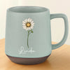 Let Your Soul Bloom Where It's Nourished - Family Personalized Custom Printed Stoneware 12oz Mug - Gift For Yourself, Best Friends, Siblings, Family Members