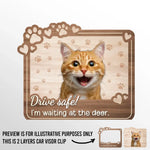 Custom Photo No One Cuddles Me Like You Do - Dog & Cat Personalized Custom Car Visor Clip - Gift For Dog Lovers, Cat Lovers