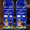 Your Love Still Shines Bright - Memorial Personalized Custom Blue Bottle Lamp - Sympathy Gift For Pet Owners, Pet Lovers