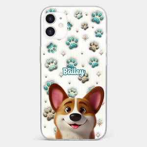 Where There’s A Dog, There’s A Way - Dog Personalized Custom 3D Inflated Effect Printed Clear Phone Case - Gift For Pet Owners, Pet Lover