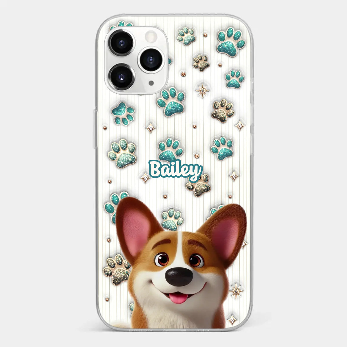 Where There’s A Dog, There’s A Way - Dog Personalized Custom 3D Inflated Effect Printed Clear Phone Case - Gift For Pet Owners, Pet Lover