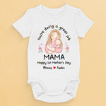 Mom, You’re The Best - Family Personalized Custom Baby Onesie - Mother's Day, Baby Shower Gift, Gift For New Moms