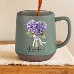 A Soul As Gentle As Petals - Family Personalized Custom Printed Stoneware 12oz Mug - Gift For Yourself, Best Friends, Siblings, Family Members