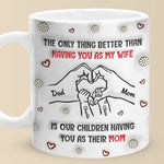 You’re Not Just My Wife, You’re Their Hero - Family Personalized Custom 3D Inflated Effect Printed Mug - Mother's Day, Gift For Wife, Mom, Anniversary