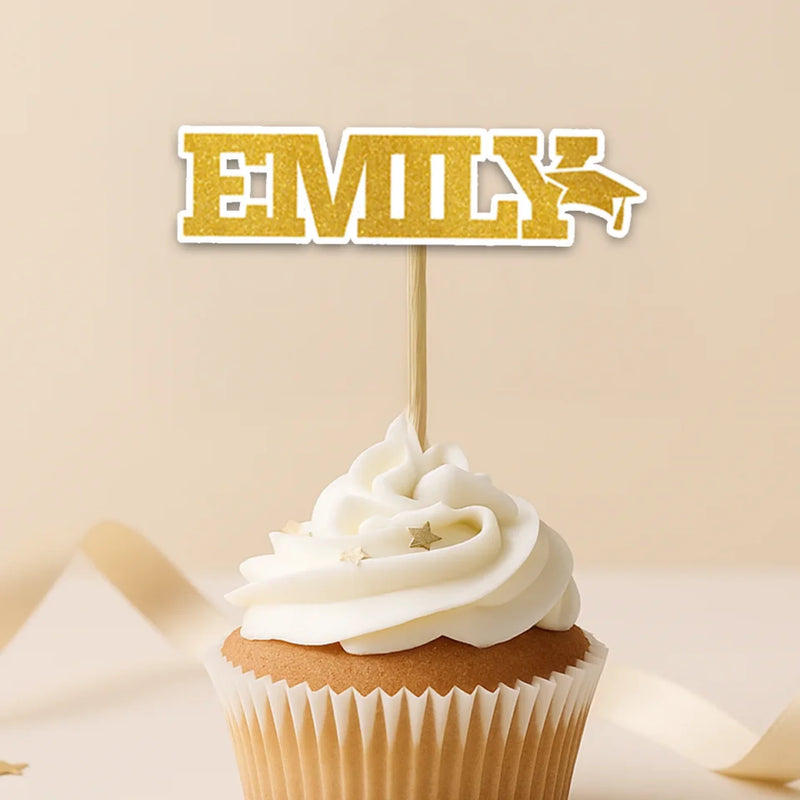 Graduation Never Tasted So Good - Family Personalized Custom Cake Toppers - Graduation Gift For Family Members, Siblings, Brothers, Sisters, Best Friends