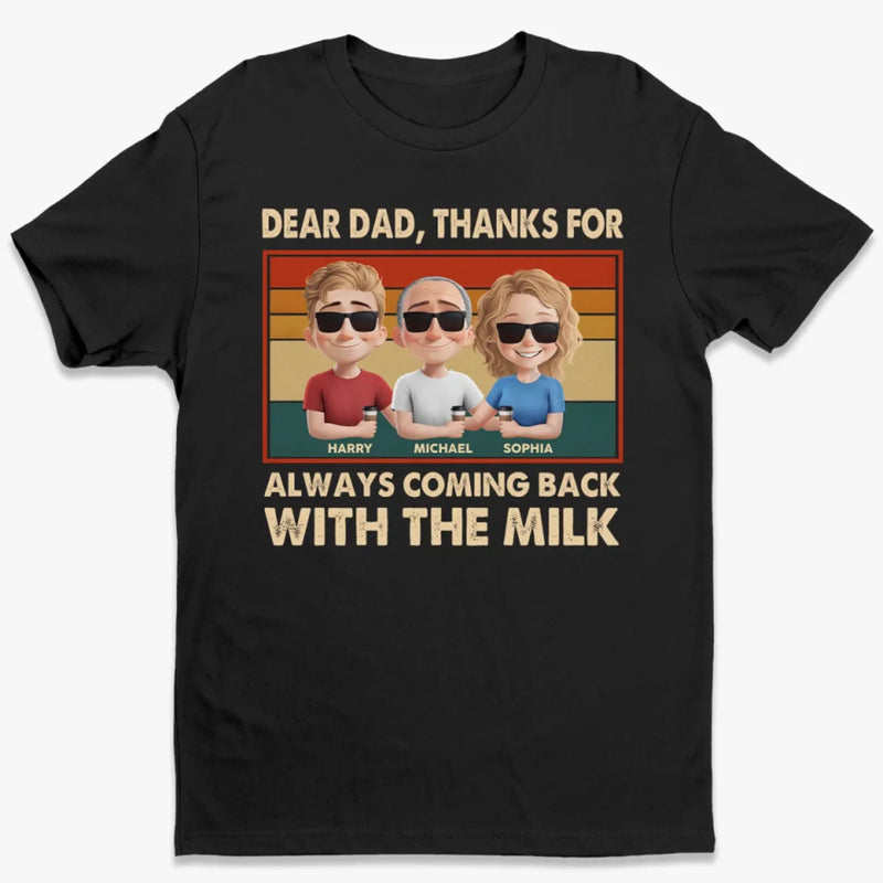 Thanks For Choosing Love And Lactose - Family Personalized Custom Unisex T-shirt, Premium T-shirt, Hoodie - Father's Day, Gift For Dad, Grandpa