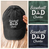 Dad, My MVP On And Off The Field - Family Personalized Custom Vintage Washed Denim Baseball Cap - Father's Day, Gift For Dad, Grandpa, Sport Lovers, Sport Players