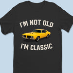 Custom Photo Classic Ride, Classic Vibes - Family Personalized Custom Unisex T-shirt, Premium T-shirt, Hoodie - Father's Day, Gift For Car Lovers, Dad, Grandpa