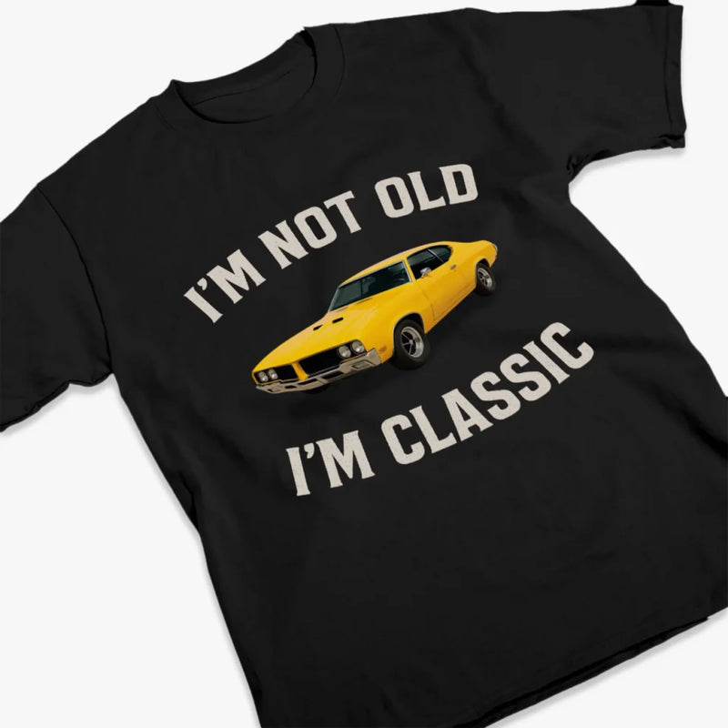 Custom Photo Classic Ride, Classic Vibes - Family Personalized Custom Unisex T-shirt, Premium T-shirt, Hoodie - Father's Day, Gift For Dad, Grandpa