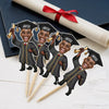 Custom Photo Top Of The Class, Top Of The Cake - Family Personalized Custom Cake Toppers - Graduation Gift For Family Members, Siblings, Brothers, Sisters, Best Friends