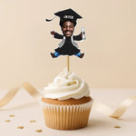 Custom Photo Sweet Success, One Bite At A Time - Family Personalized Custom Cake Toppers - Graduation Gift For Family