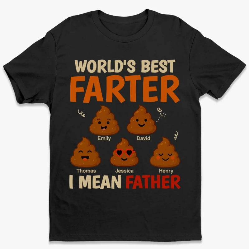 Our Family's Funniest And Fartiest Hero - Family Personalized Custom Unisex T-shirt, Premium T-shirt, Hoodie - Father's Day, Gift For Dad, Grandpa