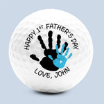 My First Hero With The Best Swing - Family Personalized Custom Golf Ball - Father's Day,  Gift For Dad, Grandpa, Golf Lovers