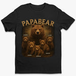 Papa Bear, Always There To Protect His Cubs - Family Personalized Custom Unisex T-shirt, Premium T-shirt, Hoodie - Father's Day, Gift For Family
