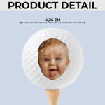 Custom Photo Master Of The Dad Course - Family Personalized Custom Golf Ball - Father's Day,  Gift For Dad, Grandpa, Golf Lovers