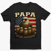 No Storm Too Big With Papa In The Sky - Family Personalized Custom Unisex T-shirt, Premium T-shirt, Hoodie - Father's Day, Gift For Dad, Grandpa