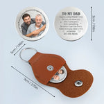 Custom Photo A Piece Of My Heart, Always By Your Side - Family Personalized Custom Pocket Hug - Father's Day, Gift For Dad, Son