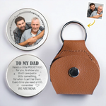 Custom Photo A Piece Of My Heart, Always By Your Side - Family Personalized Custom Pocket Hug - Father's Day, Gift For Dad, Son