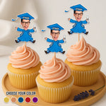 Custom Photo Sweet Success, One Bite At A Time - Family Personalized Custom Cake Toppers - Graduation Gift For Family