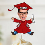 Custom Photo Sweet Success, One Bite At A Time - Family Personalized Custom Cake Toppers - Graduation Gift For Family
