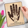 Your Love Is My Lifelong Compass - Family Personalized Custom Shaped 2-Layered Wooden Plaque With Flat Stand - Father's Day, House Warming Gift For Dad, Grandpa