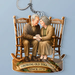 Custom Name Anniversary Gifts for Couples - Personalized Acrylic Keychain
