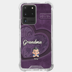 Always In Your Hug, Grandma - Family Personalized Custom Clear Phone Case - Mother's Day, Gift For Mom, Grandma