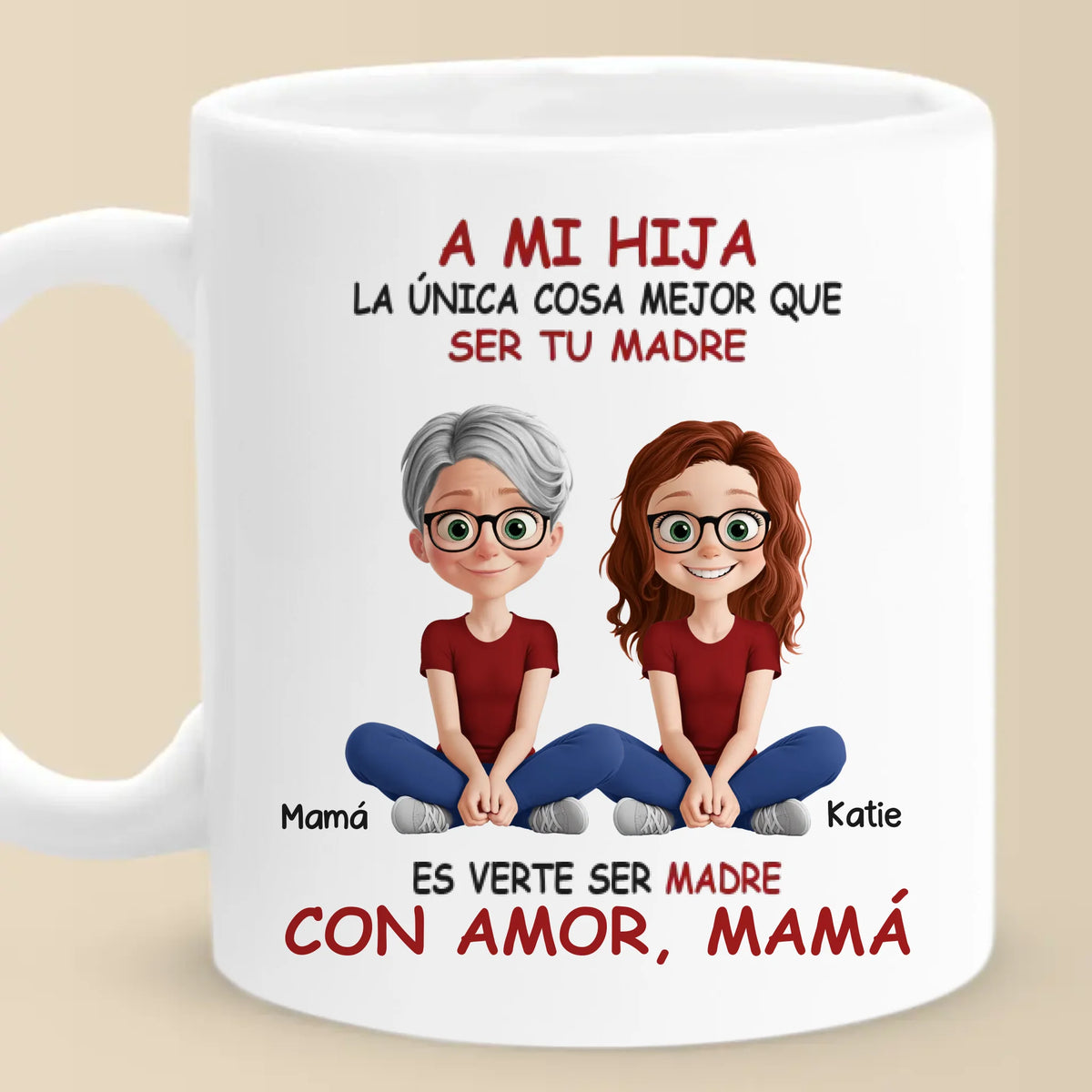 A Bond That Grows - Family Personalized Custom Mug - Mother's Day, Gift For Mom, Daughter