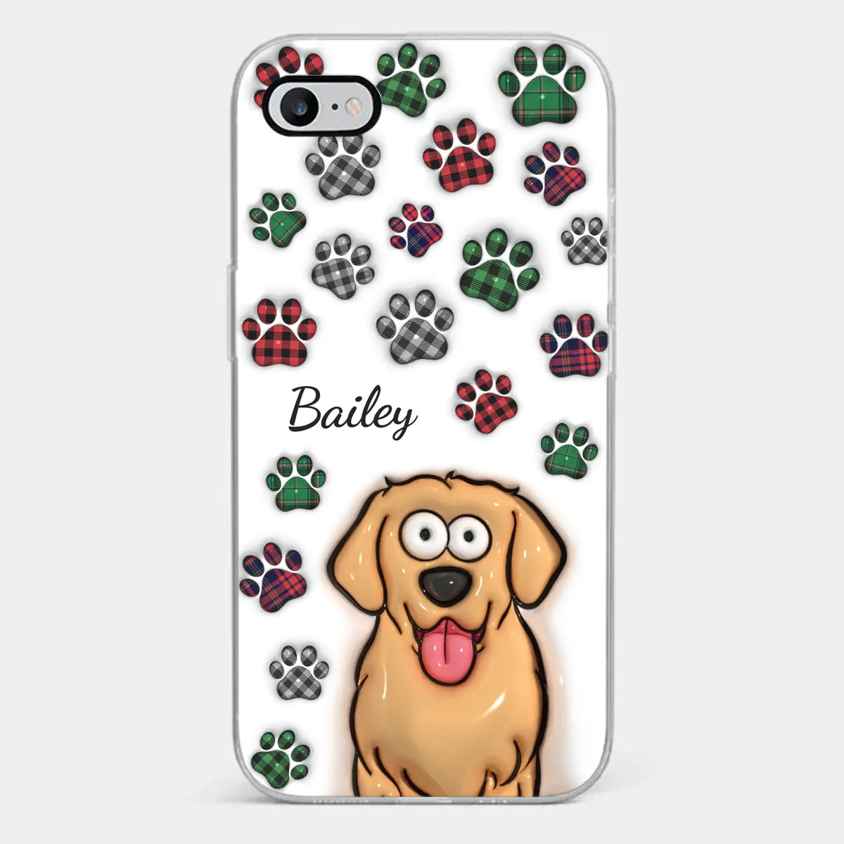 Life Would Be Ruff Without You - Dog & Cat Personalized Custom 3D Inflated Effect Printed Clear Phone Case - Gift For Pet Owners, Pet Lovers