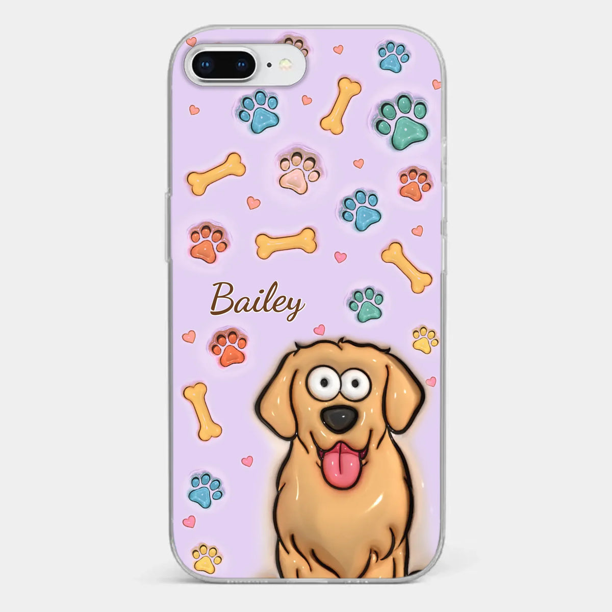 All You Need Is Love And A Dog - Dog & Cat Personalized Custom 3D Inflated Effect Printed Clear Phone Case - Gift For Pet Owners, Pet Lovers