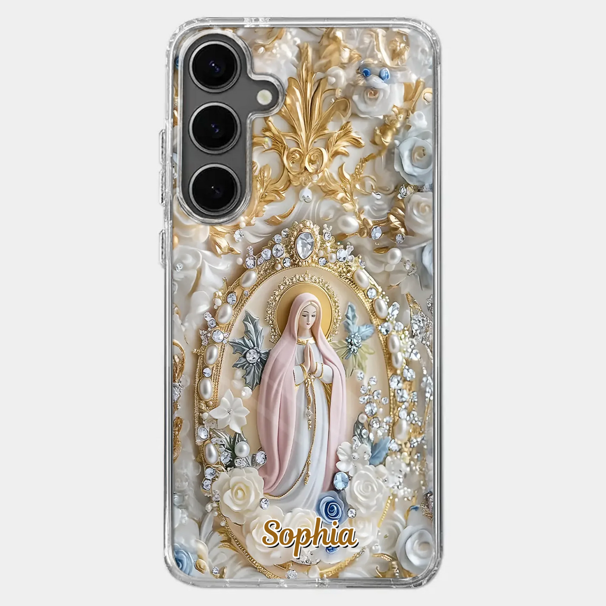 In Love And Faith - Family Personalized Custom 3D Inflated Effect Printed Clear Phone Case - Gift For Yourself, Best Friends, Siblings, Family Members