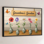 My Garden Of Joy - Family Personalized Custom Horizontal Poster - Mother's Day, Gift For Grandma, Mom, Grandparent