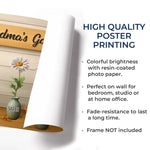 My Garden Of Joy - Family Personalized Custom Horizontal Poster - Mother's Day, Gift For Grandma, Mom, Grandparent
